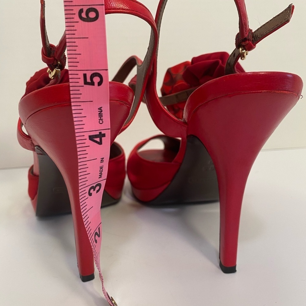 Coach Addysen Ruby Red Heels 9.5 - Picture 6 of 7